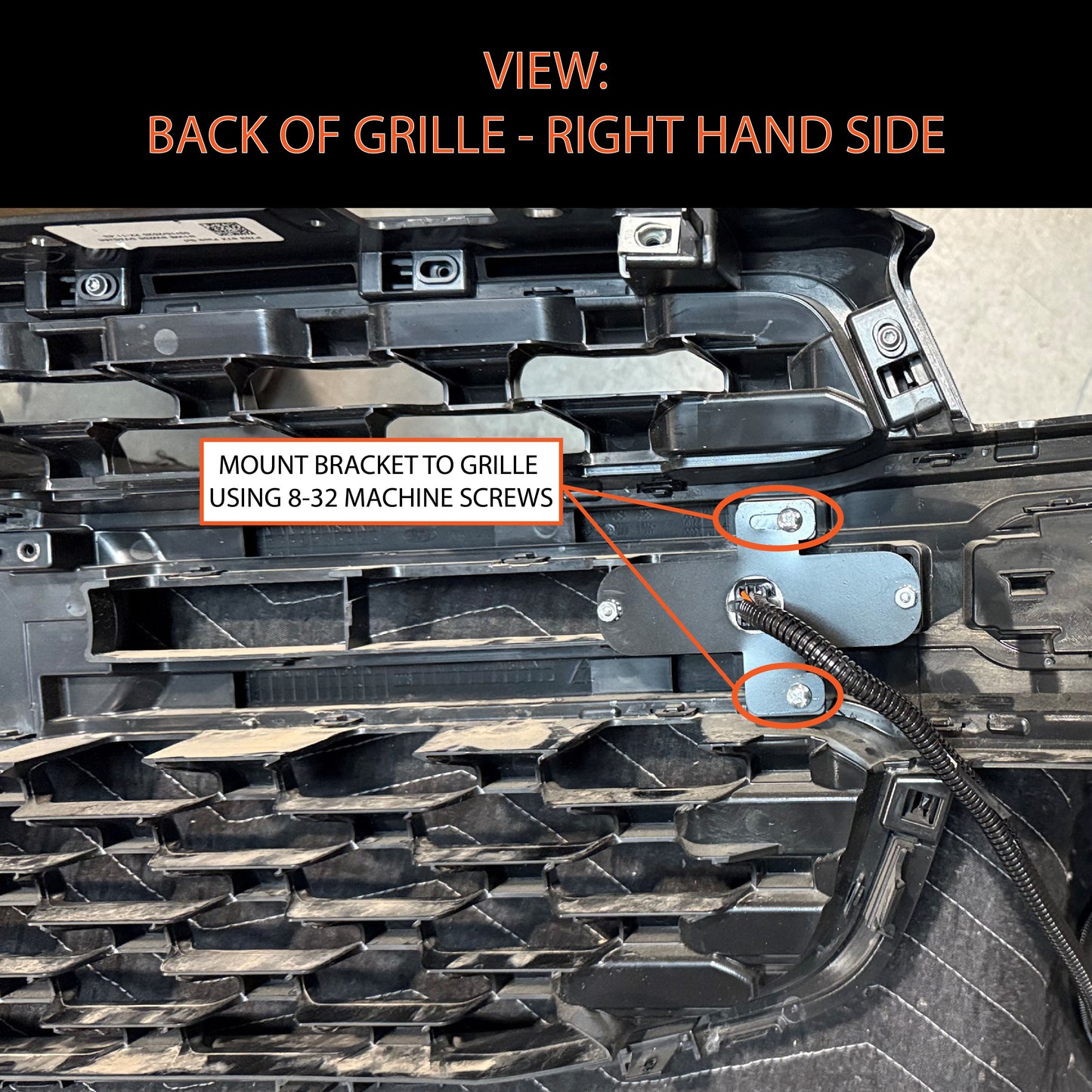 2025 FORD RANGER WHELEN T-SERIES GRILLE BRACKET